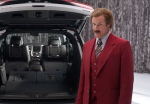 Ron Burgundy” anchors new 2014 Dodge Durango advertising campaign in unique partnership with Dodge brand and Paramount Pictures upcoming film “Anchorman 2: The Legend Continues” (The Dodge Brand/Paramount Pictures)